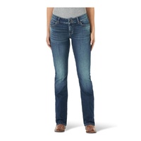 Women's Retro Mae Mid Rise Stretch Boot Cut Jeans