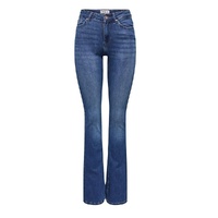 Women's Blush Mid Waisted Flared Jeans