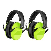 Kid's 2pk Foldable Hearing Protectors with Adjustable Headband EarMuffs