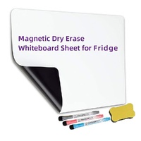 2pk Magnetic Whiteboard Sheet for Refrigerator with Eraser