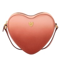 Women's Heart Leather Crossbody Bag