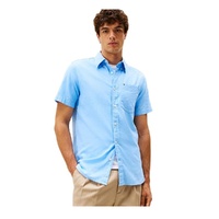 Men's Regular Fit Short Sleeve Linen Shirt