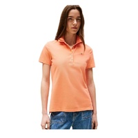 Women's Solid Stretch-Cotton Polo Shirt