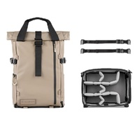 21L PRVKE Waterproof Travel & Camera Backpack with Pocket or Rolltop Access