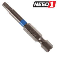 Torsion Screwdriver Bits - Squae