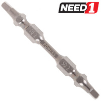 50 x Square Double Ended Impact Screwdriver Bits