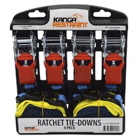 4 Pack Ratchet Tie Downs