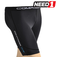 Half-Length Fitness Compression Tights, Size Small