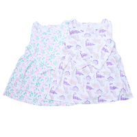 2pc Baby Girl's Dresses, Pink & Purple