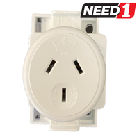 Quick Connect Surface Socket Plug Base 10A Electrical Outlet