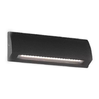 12V 3W LED SMD Curved Small Rectangular Surface Mounted Foot Wall Light