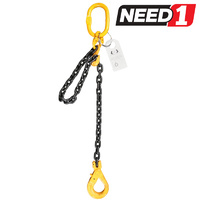 Single Leg Lifting Chain Sling with Clevis Self Locking Hook and Shorteners