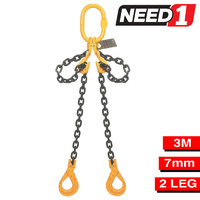 Chain Sling - 2-Leg - 7mm x 3m