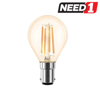 LED Filament G45 Dimmable 4W B15 2700k Warm White Globe Bulb