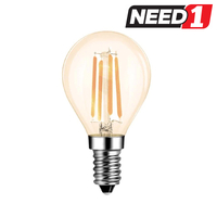 LED Filament G45 Dimmable 4W E14 2700k Warm White Globes Bulbs