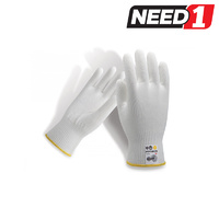 White Food 13 Gauge Safety Glove
