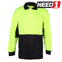 Hi-Vis Cool Micromesh Polo Work Shirts