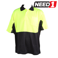 Hi-Vis Cool Micromesh Polo Work Shirts