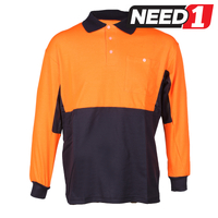 Hi-Vis Cool Micromesh Polo Work Shirts