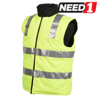 Hi Vis Reversible Reflective Safety Vest, Yellow/Navy