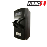 35AMP - Weatherproof Isolator Switch - 1 Pole / Single Phase - BLACK