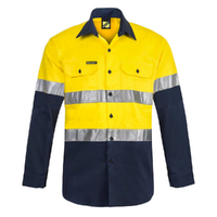 Hi-Vis Lightweight Vented Cotton Drill Shirts