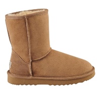 Unisex Premium Double Face Sheepskin Short Classic Boot