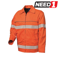 Men's Hi-Vis Jacket With Reflective Tape