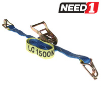 Tie Down Assemblies - Ratchet Type - 35mm x 5M - L/C 1500kg c/w Hook. Available in Bulk packs