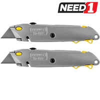 Twin Pack Quick Change Retractable Knife