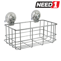 Classic Chrome Suction Wire Large Basket