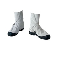 Chrome Leather Welders Spats Welding Safety Gear With Strap Buckle Closure