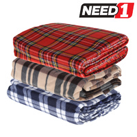 Outdoor Picnic Mat - 150cmx180cm - Mositure Proof Backing - Soft Flanelette - Various Colours