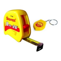 8m x 26ft Metric and Imperial Reading Pocket Tape with 1M Key Ring Tape Measure