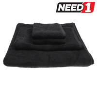 Made in Australia 4 Piece Bath Towel Set, Black