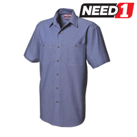 Men's Comfortable Chambray Button-Up Shirt