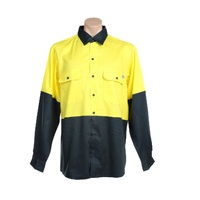 Hi-Vis Drill Long Sleeve Work Shirts