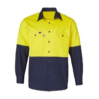 Hi-Vis Drill Long Sleeve Work Shirts