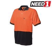 Men's Hi-Vis Koolmesh Short Sleeves Polo Shirt