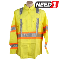 Hi-Vis Open Front Cotton Ripstop Shirt