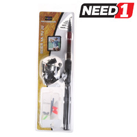 Telescopic Fishing Rod - 2M - Includes Reel & Accessories