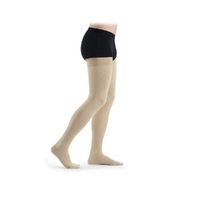 Unisex Cotton Class 3 Closed Toe Thigh High Long Compression Sock With Grip Top