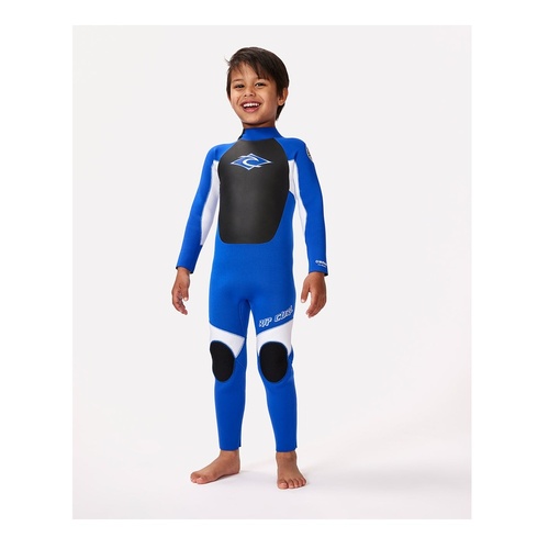 Boy's Groms Omega 3/2 Flatlock Back Zip Steamer Wetsuit