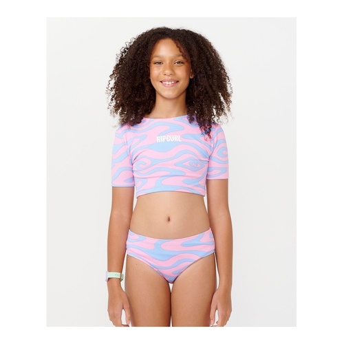 Girl's Sun Sol Short Sleeve Swim Wear Set