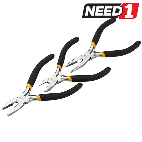 3pc Mini Pliers Set