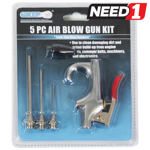 5pc Air Blow Gun Kit Accessories