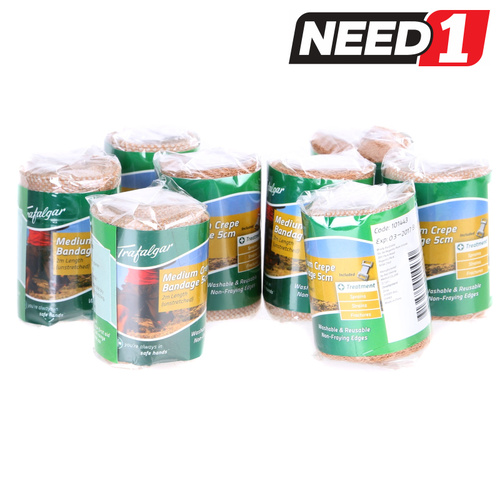 Non Fraying Medium Crepe Bandages 5cm x 2M