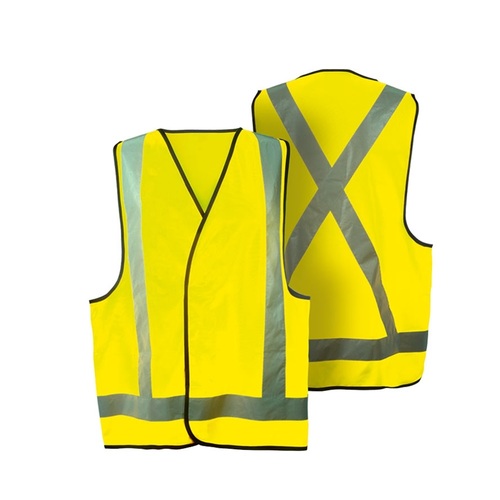HI-VIS Day & Night Safety Vest with Reflective Tape