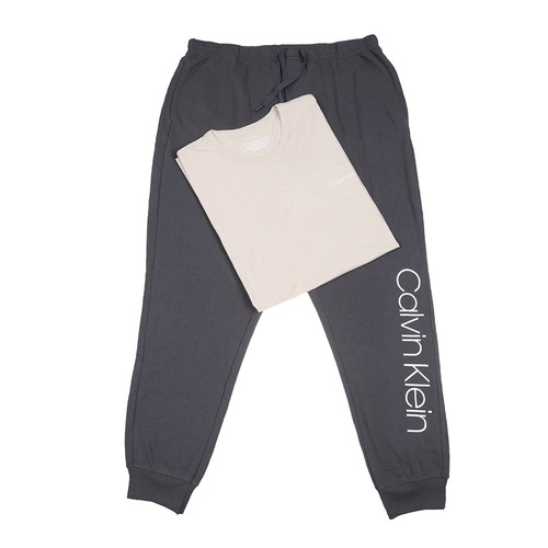 Men's 2pcs Pyjama Set: Short Sleeves Tee & Jogger