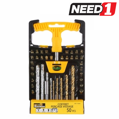 50pc Drill & Bit Set